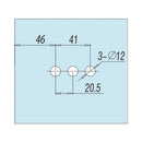 Cerradura De Pomo, Pestillo A 45, Seguro 5 Llaves. Acero Inoxidable 304. Brillante.Vidrio 10-12Mm
