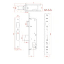 Cerradura De Rodillo Y Palanca. Puerta Sistema Europa. Incluye Recibidor Y Embellecedor Cilindro