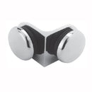 Clip Redondo Vidrio De 6 A 12 Mm . Tipo Vidrio-Vidrio 90 Grados. Acabado Brillante