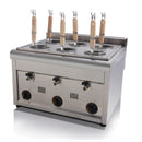 Cocinador De Pasta GAS 600*580*475Mm LPG 2800Pa. Consumo 1.01 Kg/H. Con Grifos. Para 6 Porciones