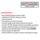 Manometro Flujometro Ar/C02 Bronce Solido.En CFH.Conector Rapido De Gas Manguera 4M.Conex CGA580