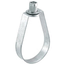 Grapa O Sujetador Tipo Pera  Para Tuberia EMT De 2".  Galvanizado En Caliente. Material Metalico.