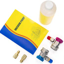 Kit Manometro Y Bomba De Vacio R12, R22, R134A Y R410A Refrigeracion HVAC - A/C De 1/4 HP