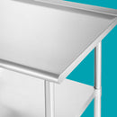 Mesa De Trabajo Con Protector Contra Salpicaduras 1600 X 700 X H 850