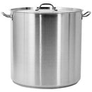 Olla Profunda Con Tapa De Acero Inoxidable (Tamaño: 50 X 50 Cm, Capacidad 98.2 L)