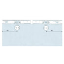 Par Rodachines Y Accesorios Brillante, Puerta Vidrio Temp10-12 Mm, Soporta 100Kg. Riel TD-8600B-4