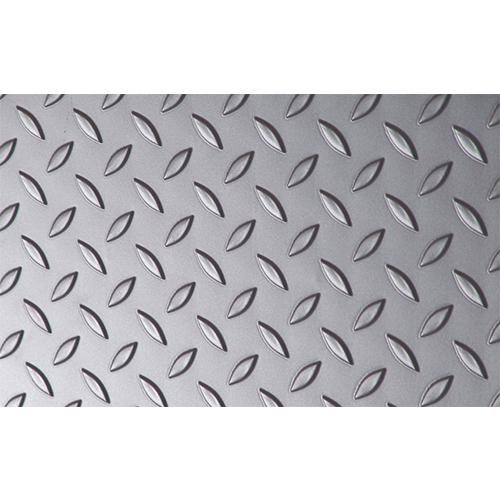 Plancha Antideslizante (Lagrimada) Para Pisos. Acero Inox 4X8 Espesor 3 Mm. T-304.