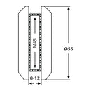 Tirador Sistema Slider De Baño.