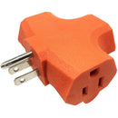 Toma Corriente Triple  Con Tierra De Calidad Industrial. Nema 1-15P. 15A-125Volt. 60Hz-3 Polos.